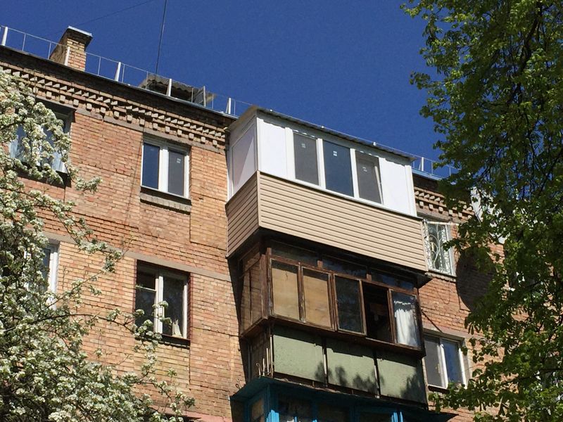 Балкон під ключ з виносом по підлозі (холодний) balkon-005 фото